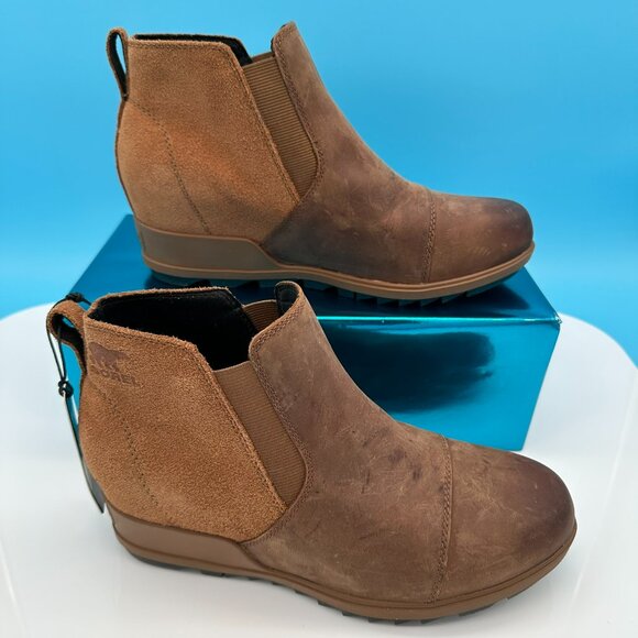 Sorel Women's Evie Ankle Pull On Bootie, Size 10, Cognac Brown - Picture 5 of 12